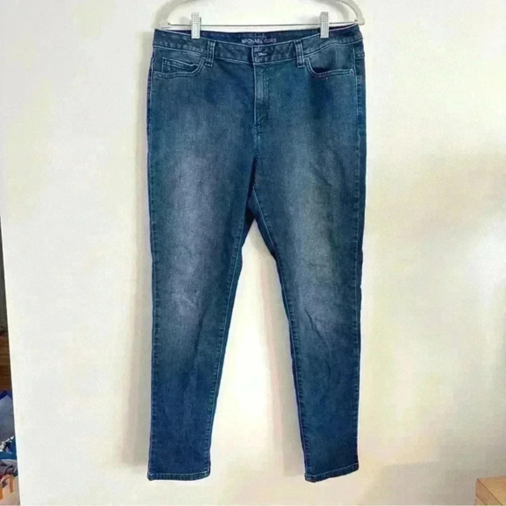 Michael Kors Skinny Blue Jeans Size 10 Stretch Women